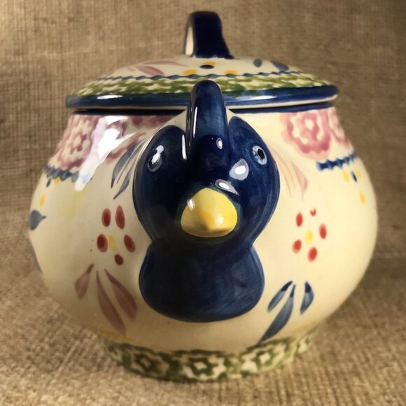 Temptations Rooster Old World 16oz Covered Dish Oven/Microwave Safe - Picture 3 of 7